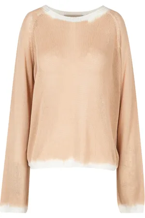 Jucca Femme, Pulls, Jaune, Taille: 40 FR Pull Col Rond Manches Longues Coton