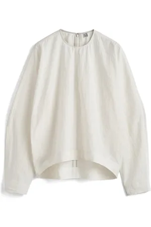 Totême Femme, Blouses et Chemises, Blanc, Taille: 40 FR Chemise Femme Batwing Top Blanche