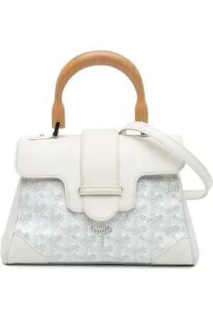 GOYARD Femme, Pre-owned, Blanc, Taille: ONE Size Pre-owned Tissu sacs-main