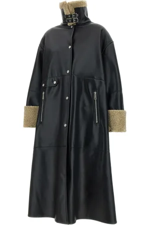 Nanushka Femme, Manteaux, Noir, Taille: 40 FR Vestes noires pour un look élégant