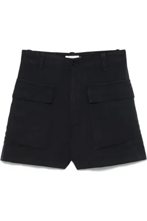 BARENA Femme, Shorts, Bleu, Taille: 40 FR Shorts Cargo Marine Légers Respirants