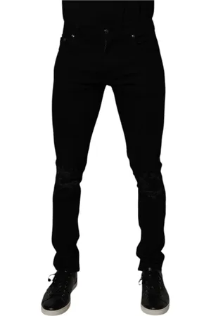 Dolce & Gabbana Homme, Jeans, Noir, Taille: M Jean Skinny en Denim de Coton Stretch Noir