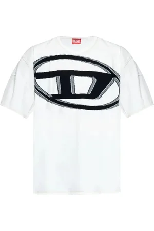 Diesel Homme, Tops, Blanc, Taille: XL Tee-shirt Homme Style Décontracté