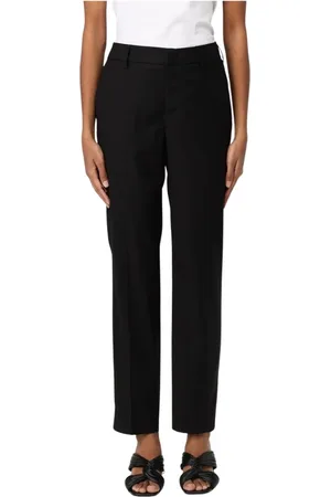 PT01 Femme, Pantalons, Noir, Taille: 44 FR Pantalon Noir Élégant