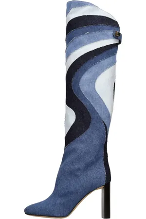 Maison Skorpios Femme, Chaussures, Bleu, Taille: 40 EU Bottes Bleues