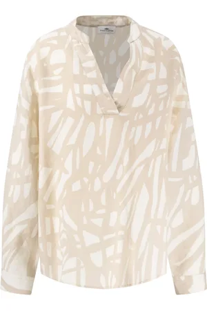 Fynch-Hatton Femme, Blouses et Chemises, , Taille: 46 FR Tunique en lin abstrait