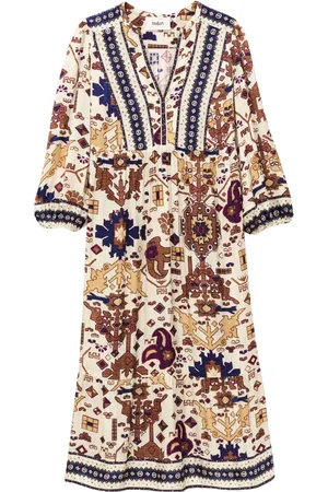 Bash Femme, Robes, Multicolore, Taille: 38 FR Robe Ecru Valley