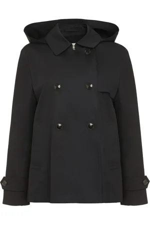 HERNO Femme, Manteaux, Bleu, Taille: 40 FR Manteau en Coton à Capuche