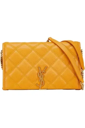 Saint Laurent Femme, Pre-owned, Brun, Taille: ONE Size Pre-owned Cuir sacs-bandouliere