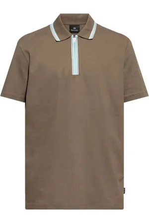Paul Smith Homme, Tops, Vert, Taille: XL Polo à demi-zip
