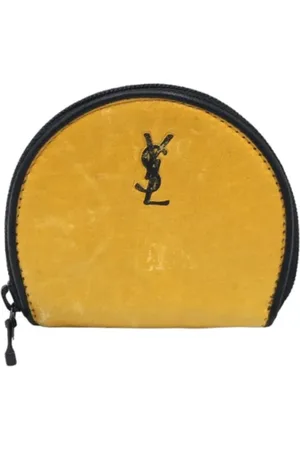 Saint Laurent Femme, Pre-owned, Jaune, Taille: ONE Size Pre-owned Cuir petite-maroquinerie