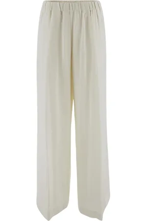 GENTRYPORTOFINO Femme, Pantalons, Blanc, Taille: 40 FR Pantalon Femme Style Décontracté Mode