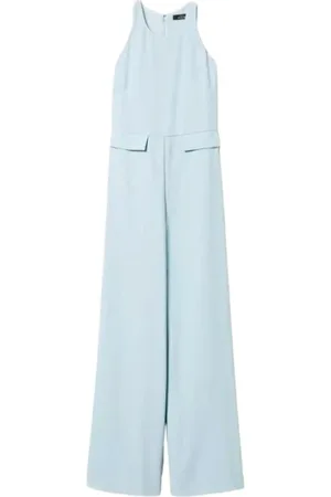 Twin-Set Femme, Combinaisons et Ensembles, Bleu, Taille: 40 FR Combinaison sans manches avec encolure bateau