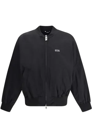 GCDS Homme, Vestes, Noir, Taille: M Bomber Varsity avec Monogramme