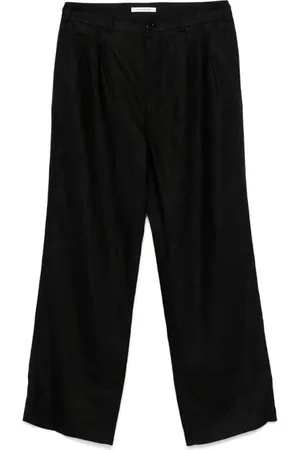 Sunflower Homme, Pantalons, Noir, Taille: L Pantalon large plissé en lin noir