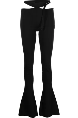 The Attico Femme, Pantalons, Noir, Taille: 42 FR Pantalon Large