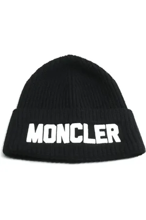 Moncler Femme, Pre-owned, Noir, Taille: ONE Size Pre-owned Laine chapeaux