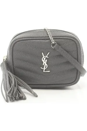 Saint Laurent Femme, Pre-owned, Gris, Taille: ONE Size Pre-owned Cuir sacs-bandouliere