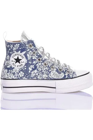 Converse Femme, Chaussures, Bleu, Taille: 37 1/2 EU Baskets Plateforme Bleu Clair Femme