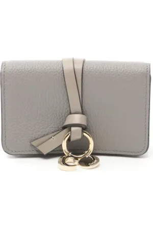 Chloé Femme, Pre-owned, Gris, Taille: ONE Size Pre-owned Cuir petite-maroquinerie