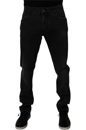 Dolce & Gabbana Homme, Jeans, Bleu, Taille: M Jean Denim Classique Leaf Bleu Clair