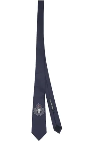 Alexander McQueen Homme, Pre-owned, Bleu, Taille: ONE Size Pre-owned Soie accessoires-de-bureau