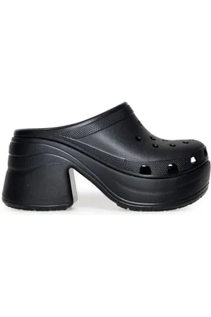 Crocs Femme, Chaussures, Noir, Taille: 38 EU Sandales à talon de 10 cm pour femmes