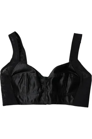 Dolce & Gabbana Femme, Sous-vêtements, Noir, Taille: 36 FR Soutien-gorge Balconcino en Nylon Noir Sous-vêtements