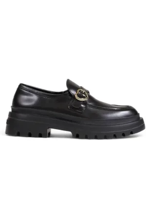 Moschino Femme, Chaussures, Noir, Taille: 39 EU Chaussures plates noires collection automne/hiver