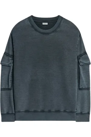 DRIES VAN NOTEN Homme, Sweatshirts et sweats à capuche, Gris, Taille: L Pull Haffel Homme