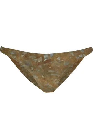 Cortana Femme, Maillots de bain, Jaune, Taille: 42 FR Ryo, bikini brief trap print