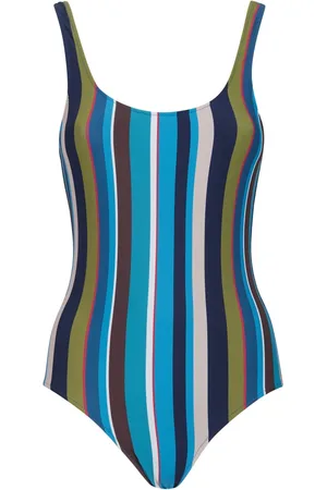 Gallo Femme, Maillots de bain, Multicolore, Taille: 44 FR Maillot de bain une pièce bleu pour femme à rayures multicolores