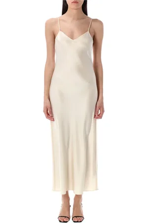 Ralph Lauren Femme, Robes, , Taille: 36 FR Robe en Satin Bretelles Réglables Décolleté en V