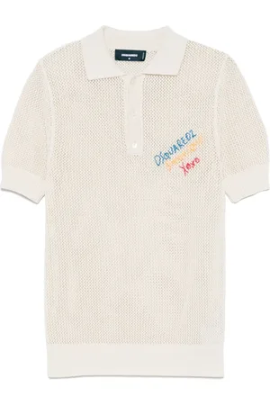 Dsquared2 Homme, Tops, , Taille: S Pull avec Logo Brodé Manches Courtes