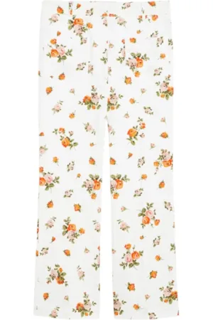 Max Mara Femme, Pantalons, Multicolore, Taille: 36 FR Pantalon Évasé à Imprimé Floral