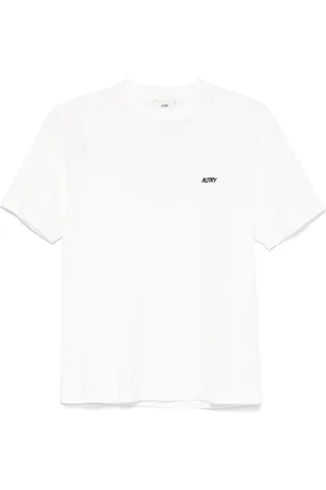 Autry Femme, Tops, Blanc, Taille: 42 FR Tee-Shirt Basique Blanc