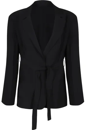 Calvin Klein Femme, Vestes, Noir, Taille: 34 FR Blazer structuré à ceinture en twill