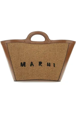 Marni Femme, Sacs, Brun, Taille: ONE Size Sac à main Tropicalia Été