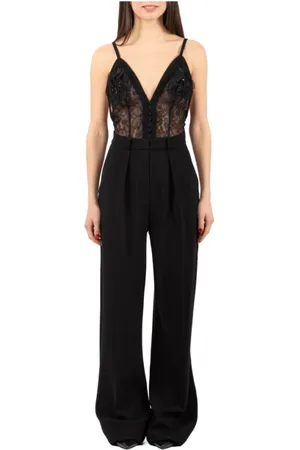 Elisabetta Franchi Femme, Combinaisons et Ensembles, Noir, Taille: 36 FR Elegant Jumpsuit