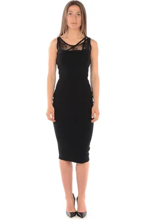 Liu Jo Femme, Robes, Noir, Taille: 38 FR Élégante Robe de Cocktail Noire