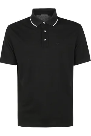 Emporio Armani Homme, Tops, Noir, Taille: L Polo Classique pour Homme