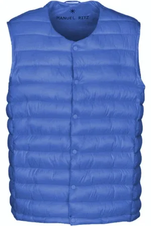 Manuel Ritz Homme, Vestes, Bleu, Taille: L Gilet Élégant pour Homme