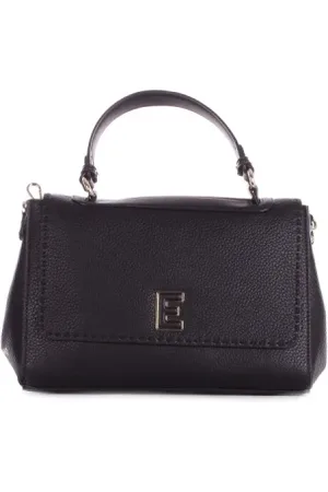 ERMANNO SCERVINO Femme, Sacs, Noir, Taille: ONE Size Noir Logo Avant Clip Sac à bandoulière
