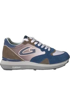 Alberto Guardiani Homme, Chaussures, Multicolore, Taille: 41 EU Baskets en Daim et Nylon Gris Vert Bleu Homme
