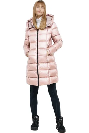 RefrigiWear Femme, Vestes, Rose, Taille: 38 FR Manteau Long en Duvet; Manteau d
