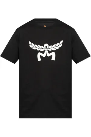 MCM Homme, Tops, Noir, Taille: XL T-shirt avec logo