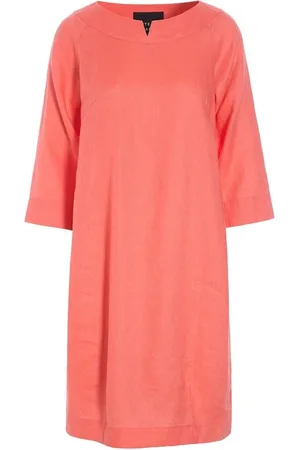 Bitte Kai Rand Femme, Robes, Rouge, Taille: 36 FR Robe en Lin Aérien Cool Coral