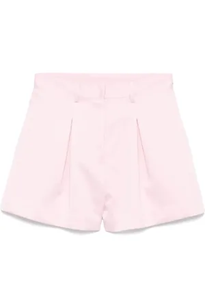 ROTATE Femme, Shorts, Rose, Taille: 40 FR Short taille haute en satin pour femmes