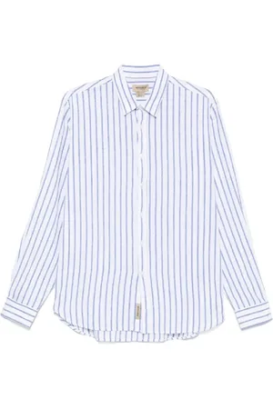 Woolrich Homme, Chemises, Blanc, Taille: L Chemise en Coton et Lin pour Homme