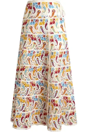 Etro Femme, Jupes, Multicolore, Taille: 36 FR Jupe longue avec motif paisley